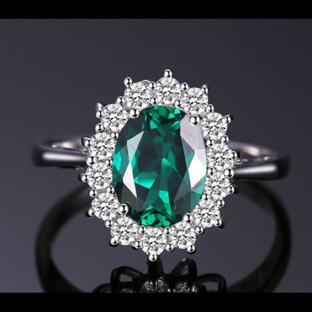 Emerald 925 Sterling Silver